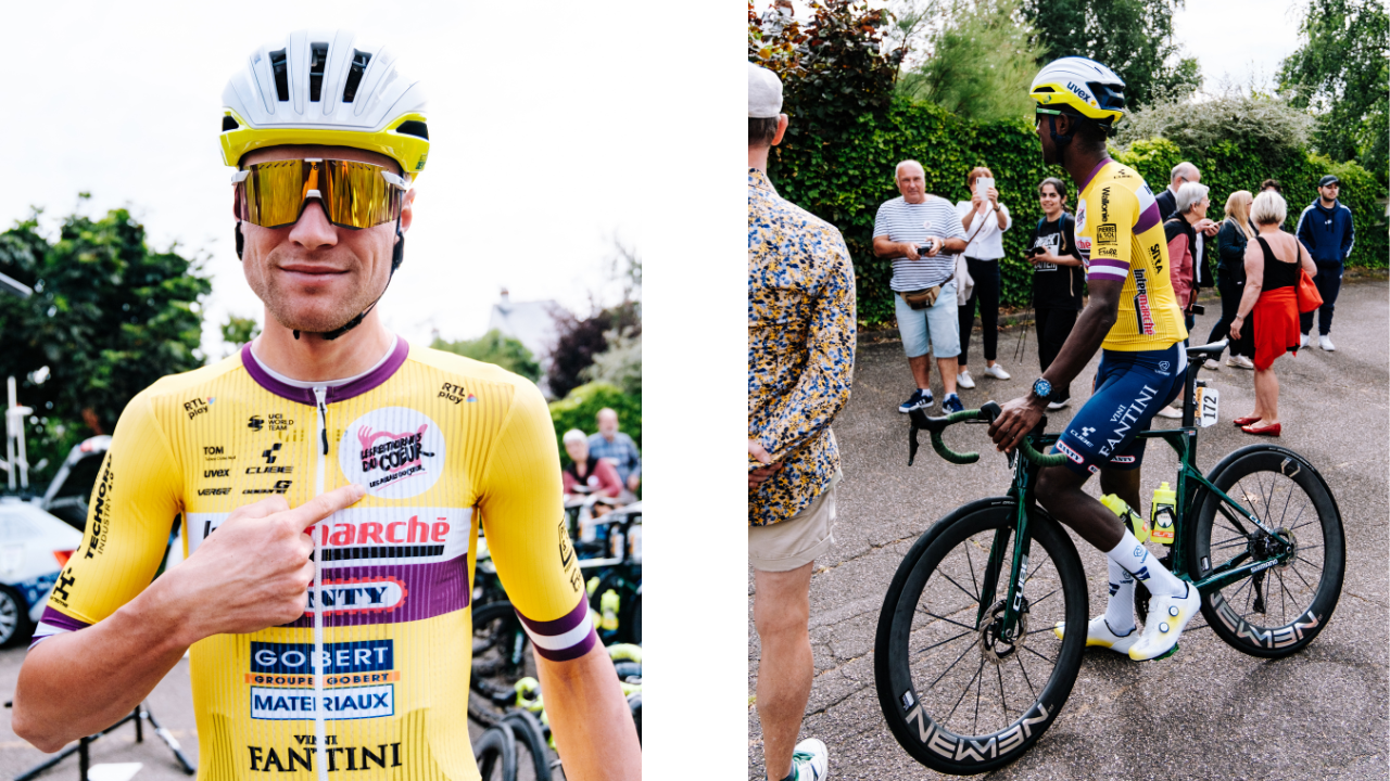 Deux coureurs de l'équipe cycliste Intermarché-Wanty lors du Tour de France